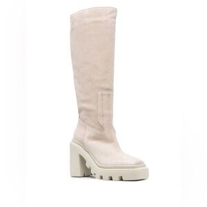 New Vic Matie Square Toe Knee Length Boots